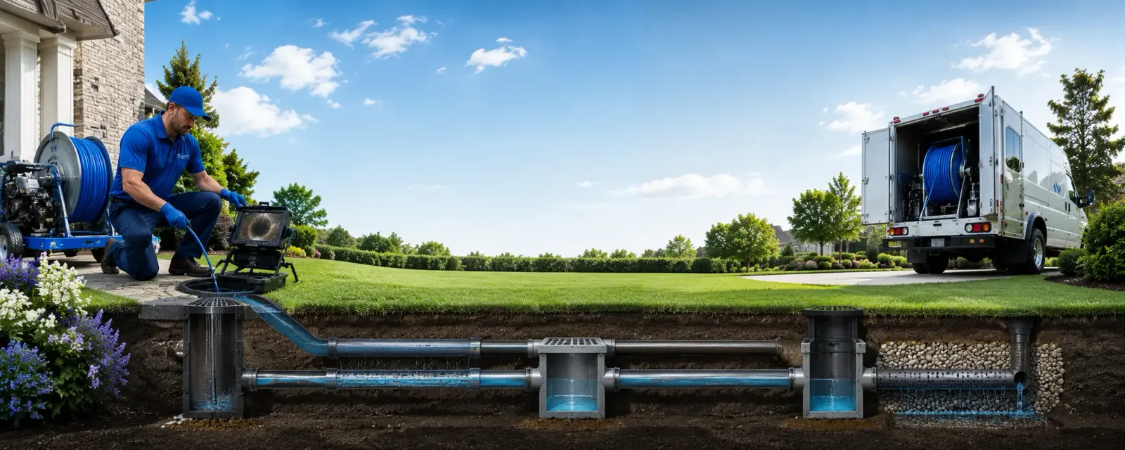 Outdoor drain cleaning information for Lane, IL